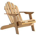 Уличное кресло из массива акации Adirondack Wooden Chair Natural варинант исполнения - 1 | Loft Concept в Брянске