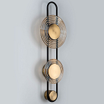 Бра со стеклянными плафонами в форме дисков Savio Brown Glass Disc Light варинант исполнения - 4 | Loft Concept в Брянске