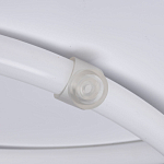 Люстра белого цвета с тремя изогнутыми светодиоидными плафонами Luke Lampco Tracer Lamp варинант исполнения - 6 | Loft Concept в Брянске