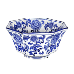 Чаша белая с синим цветочным узором Chino Dishes варинант исполнения - 1 | Loft Concept в Брянске