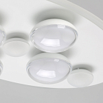 Потолочный светильник овальной формы белого цвета с 7-ю лампами Lunar Pebbles варинант исполнения - 5 | Loft Concept в Брянске