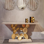 Консоль прямоугольная белая с основанием в виде кактуса Cactus варинант исполнения - 3 | Loft Concept в Брянске