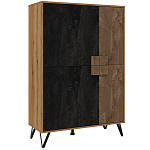 Шкаф двухдверный с 2-мя отделами с полками Stone Effect варинант исполнения - 2 | Loft Concept в Брянске