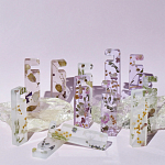 Подставка для телефона из эпоксидной смолы с цветами розовая Epoxy Flowers Phone Stand Pink варинант исполнения - 5 | Loft Concept в Брянске