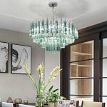 Дизайнерская люстра AQUA Blue Lagoon бирюзовое стекло несколько ярусов варинант исполнения - 5 | Loft Concept в Брянске