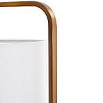 Торшер с белым тканевым абажуром на мраморном основании Cconcise варинант исполнения - 1 | Loft Concept в Брянске