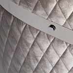 Стул серый велюровый со стеганной спинкой Focus on Convenience варинант исполнения - 3 | Loft Concept в Брянске