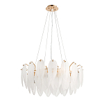 Люстра Mont Saint-Michel Золотая с Рельефным Стеклом варинант исполнения - 3 | Loft Concept в Брянске