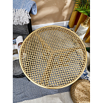 Столик приставной золотистый с орнаментом на столешнице Tanzania варинант исполнения - 8 | Loft Concept в Брянске