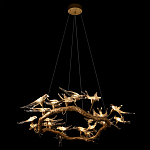 Люстра подвесная с прозрачными стеклянными птичками на ветвях Диаметр 100 см Serip Voa варинант исполнения - 5 | Loft Concept в Брянске