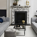 Комплект столиков с квадратными столешницами черные Black Table Combination варинант исполнения - 2 | Loft Concept в Брянске