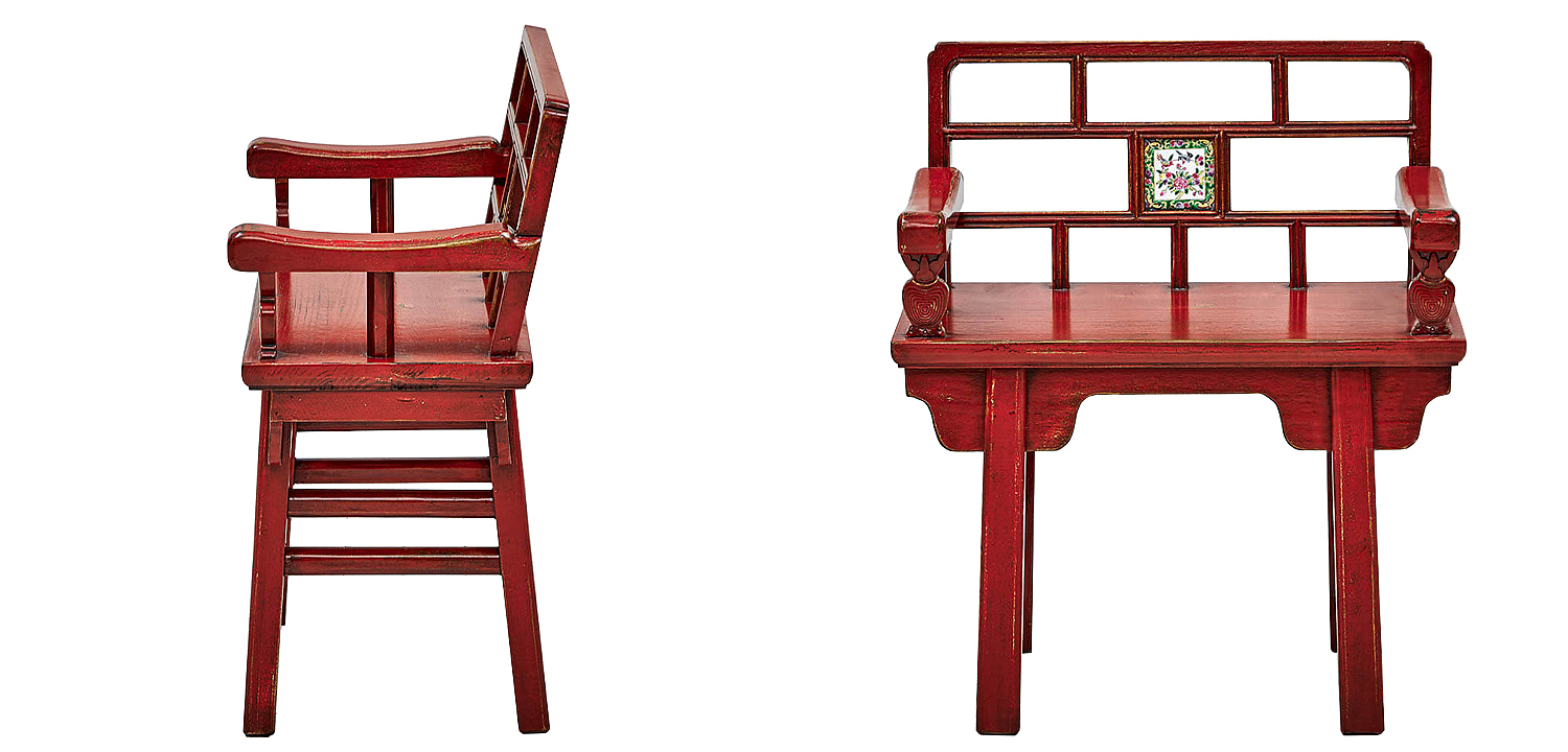 Стул Chinoiserie Red Stool Стул Chinoiserie Red Stool - Loft-Concept в Брянске