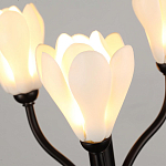 Настольная лампа с ветвями и белыми фарфоровыми цветами Floralis варинант исполнения - 5 | Loft Concept в Брянске