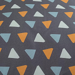 Постельное белье из сатина с принтом треугольники 150х200 см Triangular Dreams варинант исполнения - 3 | Loft Concept в Брянске