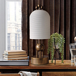 Настольная лампа в виде фонаря с белым фактурным абажуром Echoes of Light варинант исполнения - 3 | Loft Concept в Брянске