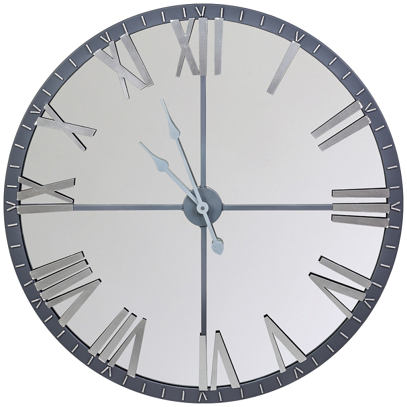 Часы настенные зеркальные с серебряным металлическим циферблатом Mirror Tower Clock Серебряный Зеркало Часы настенные зеркальные с серебряным металлическим циферблатом Mirror Tower Clock Серебряный Зеркало в Брянске | Loft Concept