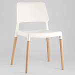 Пластиковый стул на ножках из массива бука Ferret White 4 шт варинант исполнения - 2 | Loft Concept в Брянске