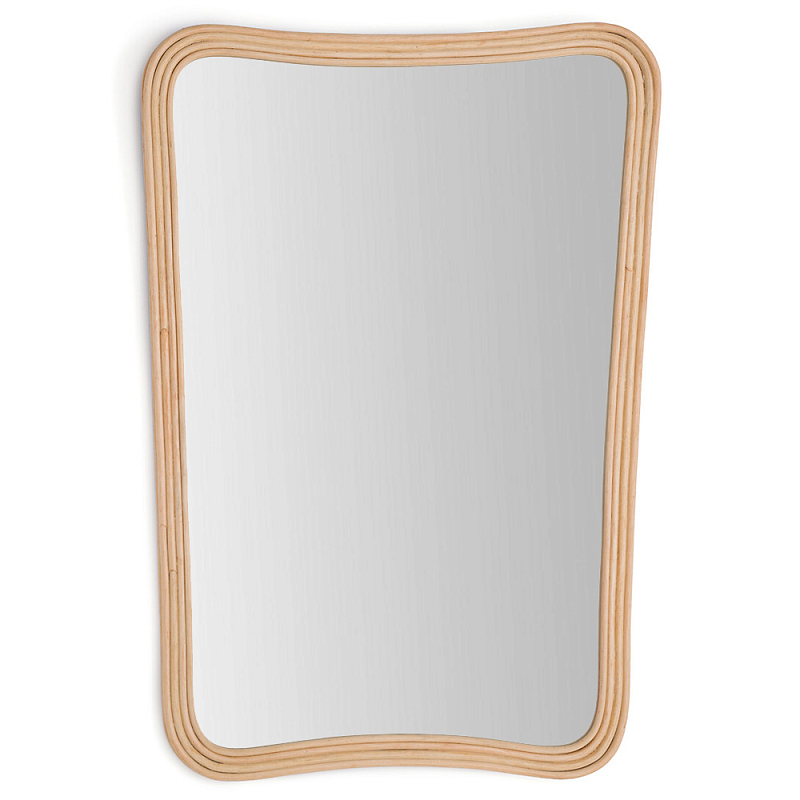 Зеркало Wicrer Furniture с отделкой из ротанга Бежевый Зеркало Wicrer Furniture с отделкой из ротанга Бежевый в Брянске | Loft Concept