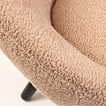 Кресло розовое с обивка из искусственного каракуля Iconic Creation варинант исполнения - 2 | Loft Concept в Брянске