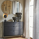 Комод из металла и кожи Guarin Chest of Drawers варинант исполнения - 6 | Loft Concept в Брянске