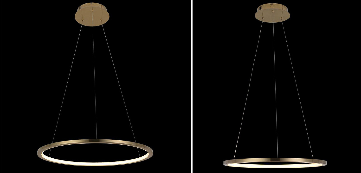 Подвесной светильник Yvette Ring Horizontal gold Подвесной светильник Yvette Ring Horizontal gold - Loft-Concept в Брянске