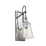 Бра с плафоном в форме колокола из прозрачного стекла с пузырьками Feiss варинант исполнения - 1 | Loft Concept в Брянске