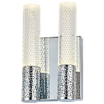 Бра с двумя плафонами Dew Drops Tube Duo Chrome Wall Lamp варинант исполнения - 1 | Loft Concept в Брянске