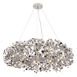 Люстра подвесная круглая с многочисленными металлическими круглыми элементами Terzani Argent варинант исполнения - 3 | Loft Concept в Брянске