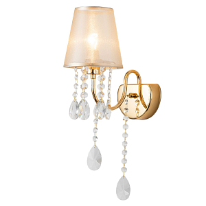 Бра золотого цвета с хрустальным декором Dainty Light