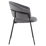 Стул в велюре серого цвета Horizon варинант исполнения - 3 | Loft Concept в Брянске