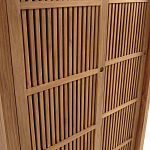 Шкаф из массива тика Okino Wood Cabinet варинант исполнения - 6 | Loft Concept в Брянске