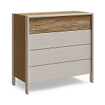 Комод 4 ящика с подсветкой на рельефном фасаде Warm Industrial варинант исполнения - 6 | Loft Concept в Брянске