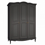 Шкаф черный из массива бука в стиле прованс Black Provence варинант исполнения - 2 | Loft Concept в Брянске