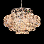 Люстра хрустальная в неоклассическом стиле на серебристом каркасе Majesty варинант исполнения - 2 | Loft Concept в Брянске