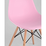 Пластиковый стул на ножках из массива бука Eames Pink варинант исполнения - 2 | Loft Concept в Брянске