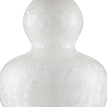 Настольная лампа фарфоровая с плиссированным конусовидным абажуром White Glaze варинант исполнения - 1 | Loft Concept в Брянске