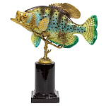 Статуэтка из фарфора в форме рыбы SEA Porcelain and Bronze варинант исполнения - 1 | Loft Concept в Брянске