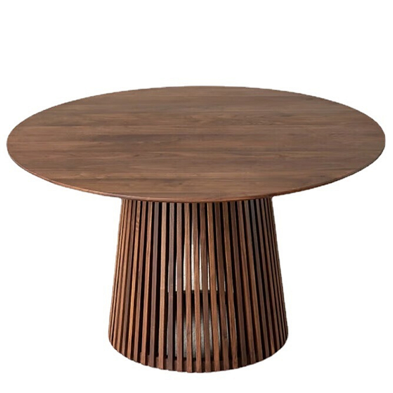 Стол обеденный круглый Walnut Dining Table Орех Стол обеденный круглый Walnut Dining Table Орех в Брянске | Loft Concept