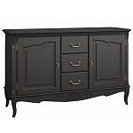 Буфет черный из массива бука с 3-мя ящиками и 2-мя дверцами Black Provence варинант исполнения - 1 | Loft Concept в Брянске