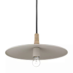 Подвесной светильник круглый в сочетании дерева и металла Space варинант исполнения - 3 | Loft Concept в Брянске