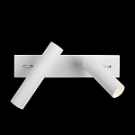 Бра с двумя цилиндрическими повортными спотами белого цвета Trumpet tube варинант исполнения - 7 | Loft Concept в Брянске