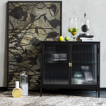 Сервант двухдверный с рифленым стеклом The Keeper варинант исполнения - 6 | Loft Concept в Брянске