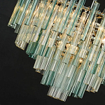 Дизайнерская люстра AQUA Blue Lagoon бирюзовое стекло несколько ярусов варинант исполнения - 2 | Loft Concept в Брянске