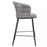 Стул барный с декоративным плетением на спинке и подлокотниках Chair Weave варинант исполнения - 1 | Loft Concept в Брянске