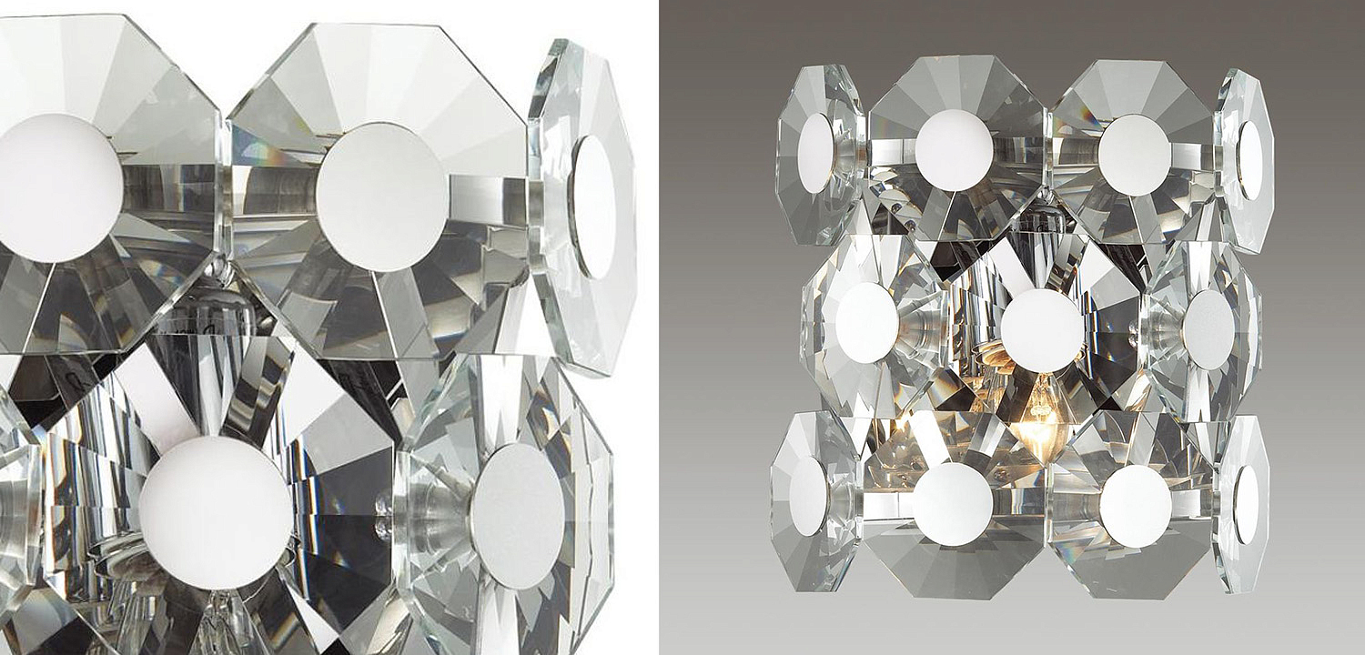 Бра Crystal Octagons Chrome Бра Crystal Octagons Chrome - Loft-Concept в Брянске