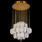 Люстра с овальными подвесками из натурального камня Spatial Composition варинант исполнения - 3 | Loft Concept в Брянске