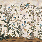 Обои ручная роспись Siam White Metal варинант исполнения - 2 | Loft Concept в Брянске