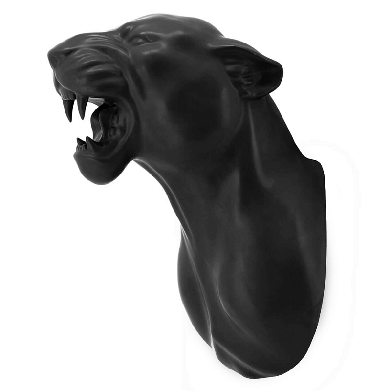 Аксессуар на стену Пантера матовая Abhika LEOPARD HEAD HANGING Черный матовый Аксессуар на стену Пантера матовая Abhika LEOPARD HEAD HANGING Черный матовый в Брянске | Loft Concept