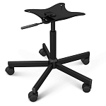 Стул с мягкой обивкой из велюра и подъемно-поворотным механизмом на колесиках Mason Green and Yellow варинант исполнения - 5 | Loft Concept в Брянске