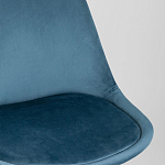 Стул с мягким велюровым сиденьем Arvika Blue варинант исполнения - 7 | Loft Concept в Брянске
